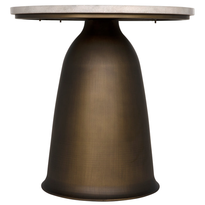 Noir Furniture - Aiden Side Table, Aged Brass - GTAB983AB