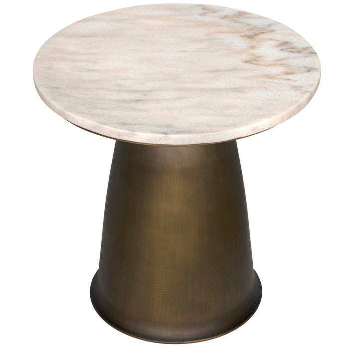 Noir Furniture - Aiden Side Table, Aged Brass - GTAB983AB