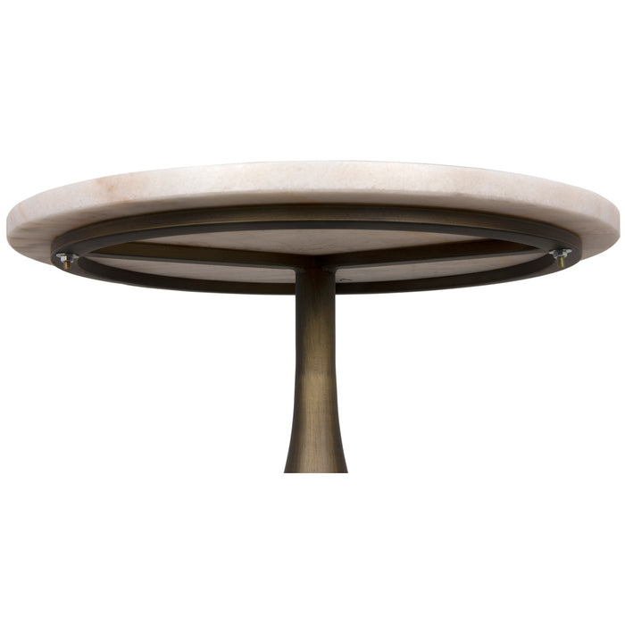 Noir Furniture - Mateo Side Table, Aged Brass - GTAB985AB