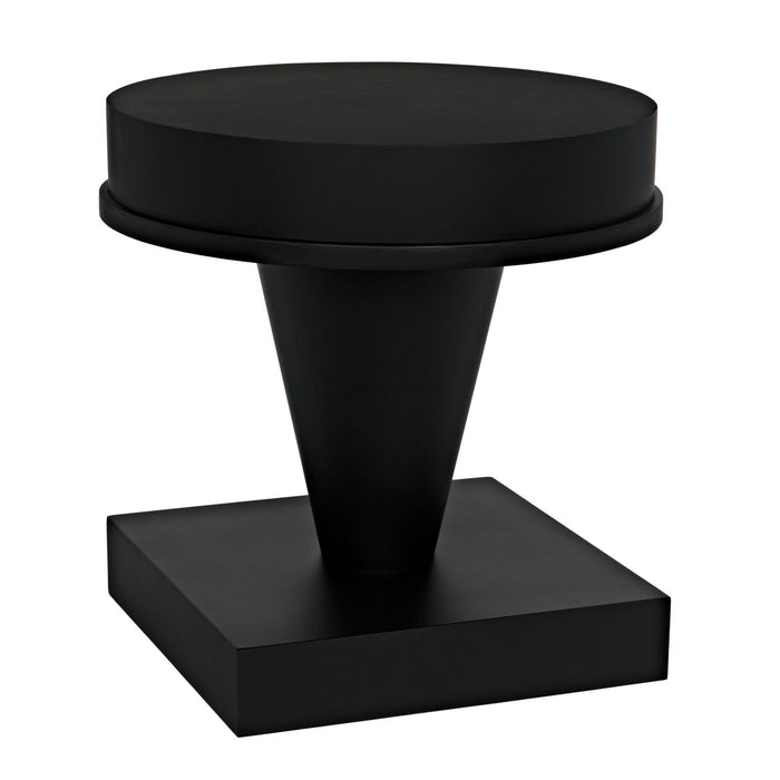 Noir Furniture - Massimo Side Table - GTAB988MTB - GreatFurnitureDeal