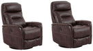 Parker Living - Gemini Power Swivel Glider Recliner in Truffle (Set of 2) - MGEM#812GSPB-2-TRU - GreatFurnitureDeal