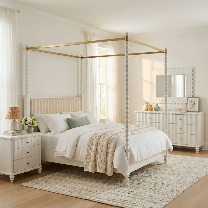 ART Furniture - Haven Nightstand in Warm White - 339141-2367 - GreatFurnitureDeal