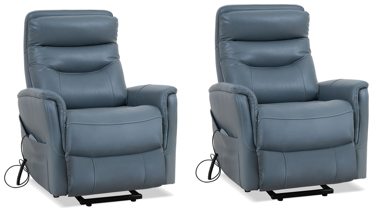 Parker Living - Gemini Power Lift Recliner with Articulating Headrest in Softy Azure (Set of 2) - MGEM#812LIFT-2-SFAZ - GreatFurnitureDeal