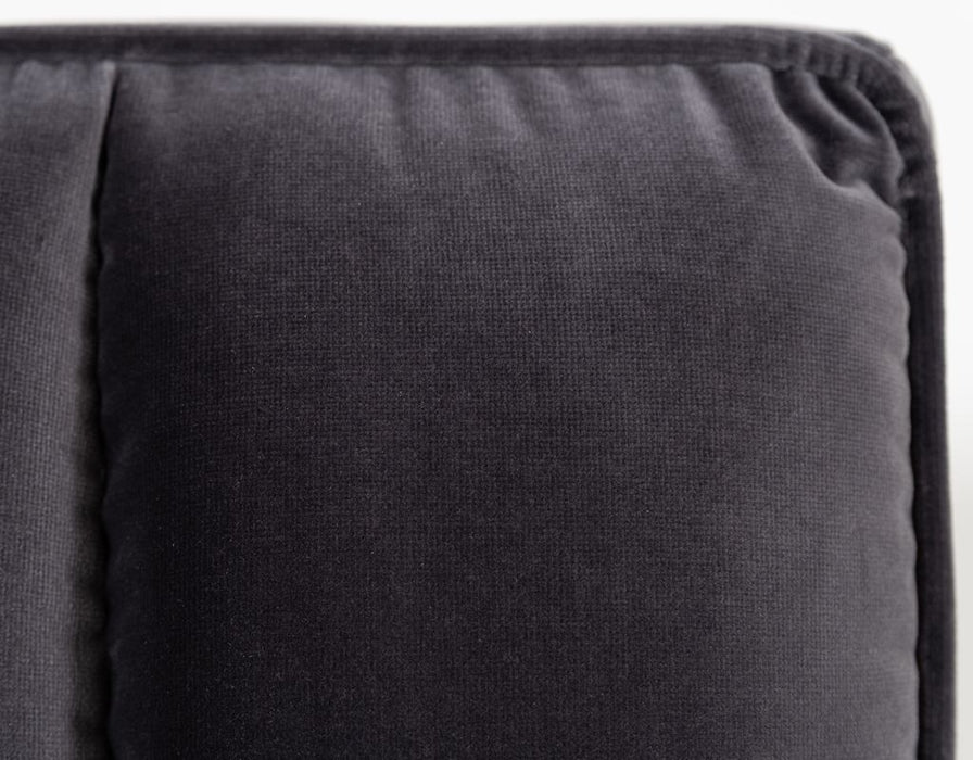 VIG Furniture - Modrest Hemlock - Modern Dark Grey Velvet Queen Bed - VGKKB606-GRY-Q - GreatFurnitureDeal
