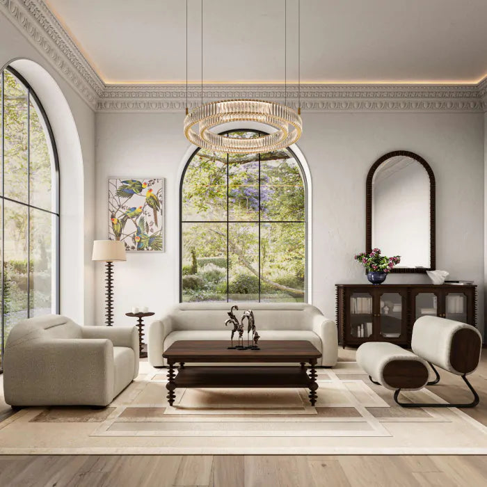 Bramble - Milano Round Side Table in Walnut - 28469WLT----- - GreatFurnitureDeal