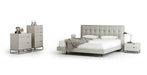 VIG Furniture - Modrest Hera Modern Grey Leatherette Eastern King Bed - VGCNHERA-BED-EK - GreatFurnitureDeal