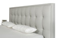 VIG Furniture - Modrest Hera Modern Grey Leatherette Eastern King Bed - VGCNHERA-BED-EK - GreatFurnitureDeal