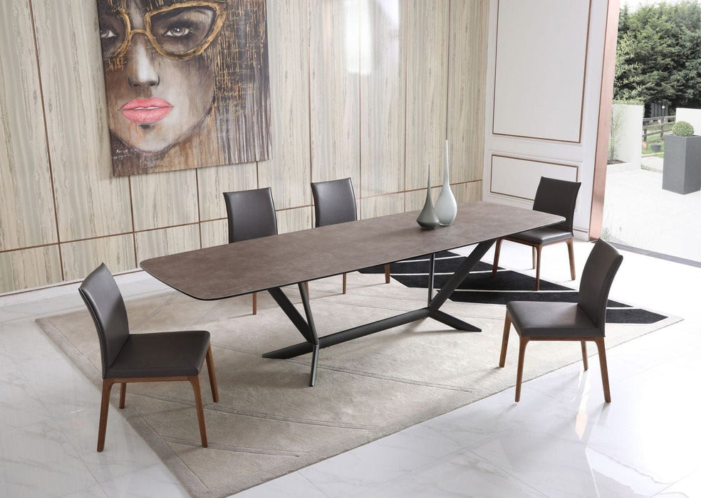 VIG Furniture - Modrest Herzog Modern Grey Ceramic Dining Table - VGVCT1860-DT - GreatFurnitureDeal