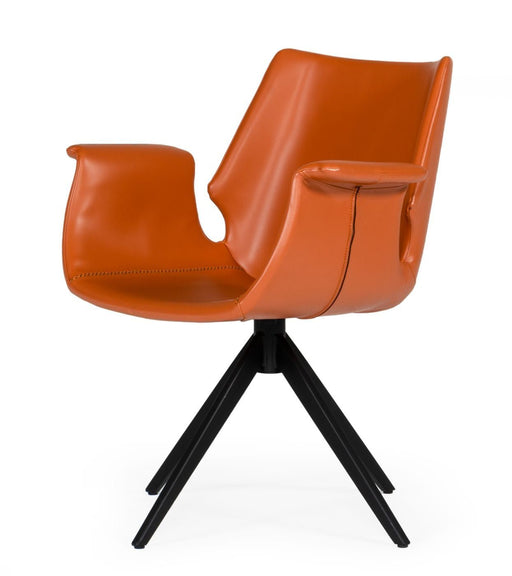 VIG Furniture - Modrest Hiawatha Modern Cognac Eco-Leather Dining Chair - VGHR3563-CGN - GreatFurnitureDeal