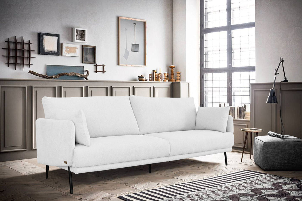 VIG Furniture - Divani Casa Higgins Modern White Fabric Sofa - VGKNK8586-WHT-S