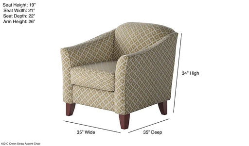 Southern Home Furnishings - Owen Straw Chair in Multi - 452-C Owen Straw - GreatFurnitureDeal