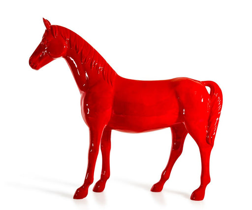 VIG Furniture - Modrest Red Full Size Horse Sculpture - VGTHSV-001-RED - GreatFurnitureDeal