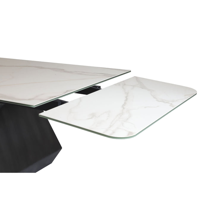 VIG Furniture - Modrest Howell Modern White Ceramic Extendable Dining Table - VGYFDT8895-WHT-DT - GreatFurnitureDeal