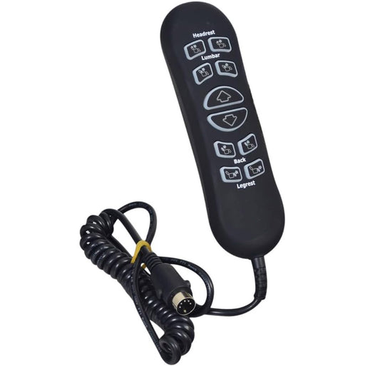 Pride Mobility - Lift Chair Power Headrest, Power Recline & Lumbar Replacement Hand Wand Remote with 10 Buttons - GreatFurnitureDeal