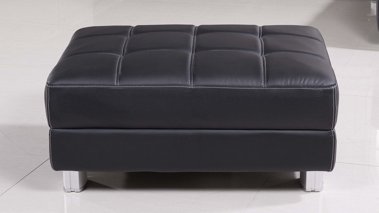 American Eagle Furniture - AE-L138 3-Piece Sectional Sofa in Black - AE-L138R-BK