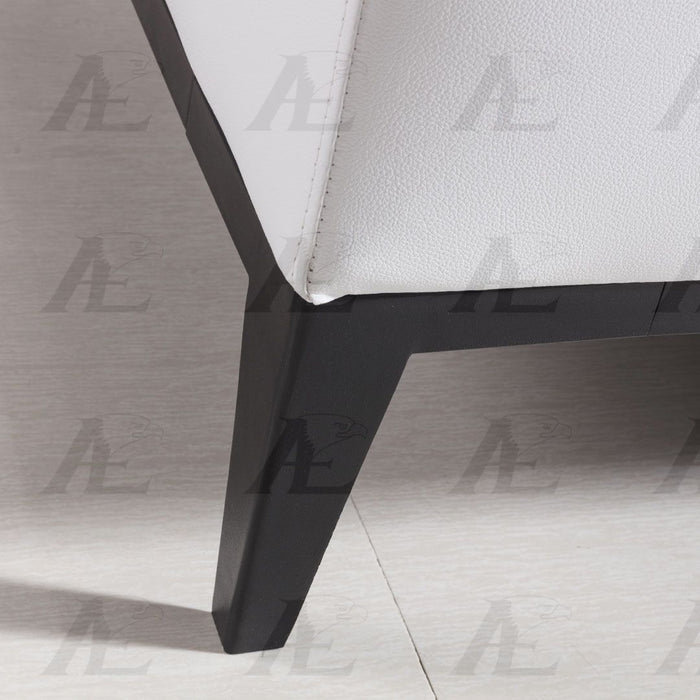 American Eagle Furniture - AE-D820 White Faux Leather Chair - AE-D820-W-CHR