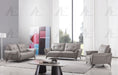 American Eagle Furniture - AE618 Warm Gray Microfiber Leather Sofa - AE618-WG-SF - GreatFurnitureDeal