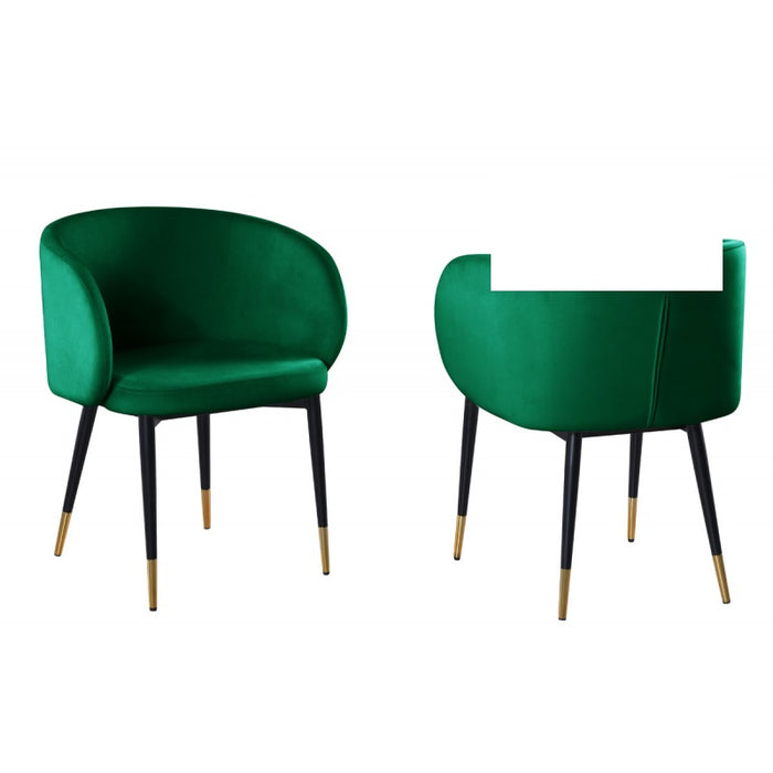 Mariano Furniture - HX009 - 5 Piece Dining Table Set in Green/Oak - BM-HX009GR5 - GreatFurnitureDeal