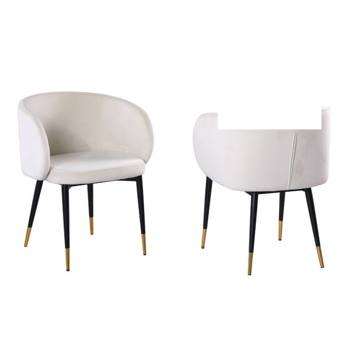 Mariano Furniture - HX009 - 5 Piece Dining Table Set in Cream/Oak - BM-HX009CR5 - GreatFurnitureDeal