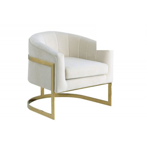 Mariano Furniture - HX10 Accent Chair in Cream - BM-HX10-CRE - GreatFurnitureDeal