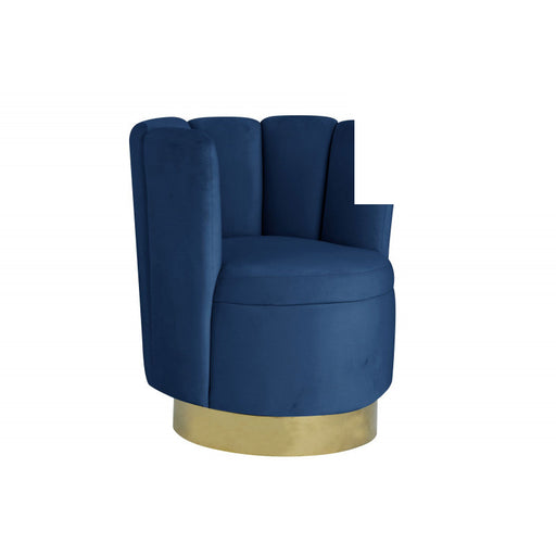 Mariano Furniture - HX11 Accent Chair in Navy Blue - BM-HX11-BLUE - GreatFurnitureDeal