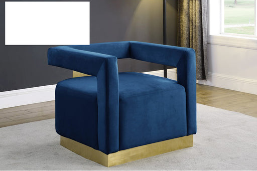 Mariano Furniture - HX12 Accent Chair in Navy Blue - BM-HX12-BLUE - GreatFurnitureDeal