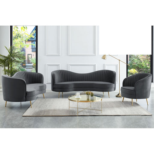 Mariano Furniture - HZ1925 3 Piece Sofa Set in Grey - BM-HZ1925-GREY - GreatFurnitureDeal