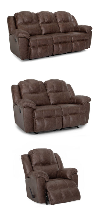 Franklin Furniture - Castello 3 Piece Reclining Living Room Set in Outlier Walnut - 69242-69223-6592-WALNUT