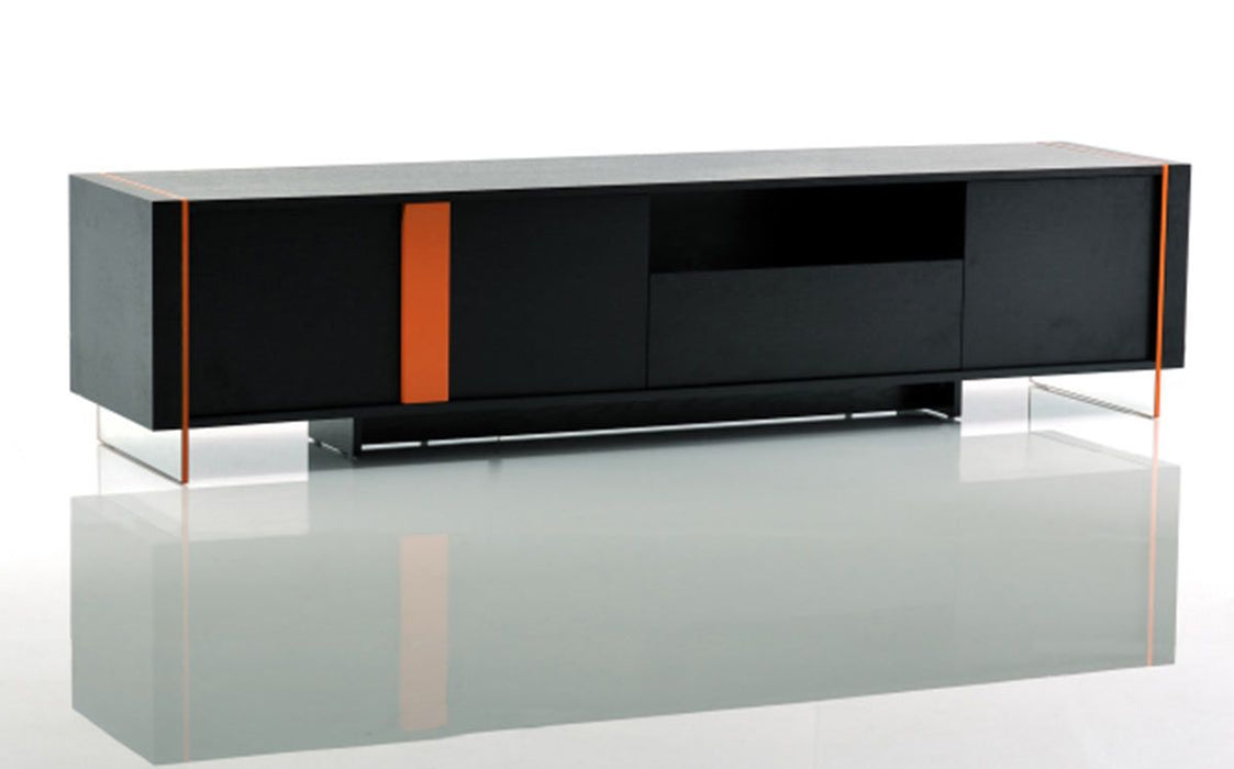 VIG Furniture - Modrest Vision - Modern Black Oak Floating TV Stand - VGHB167F