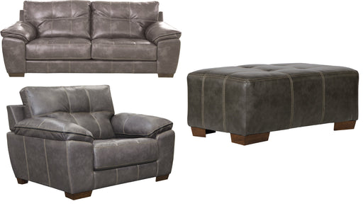 Jackson Furniture - Hudson 3 Piece Living Room Set in Steel - 4396-03-01-10-STEEL - GreatFurnitureDeal