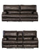 Catnapper - Wembley 2 Piece Power Lay Flat Reclining Sofa Set in Steel - 64581-STEEL-P-2SET - GreatFurnitureDeal