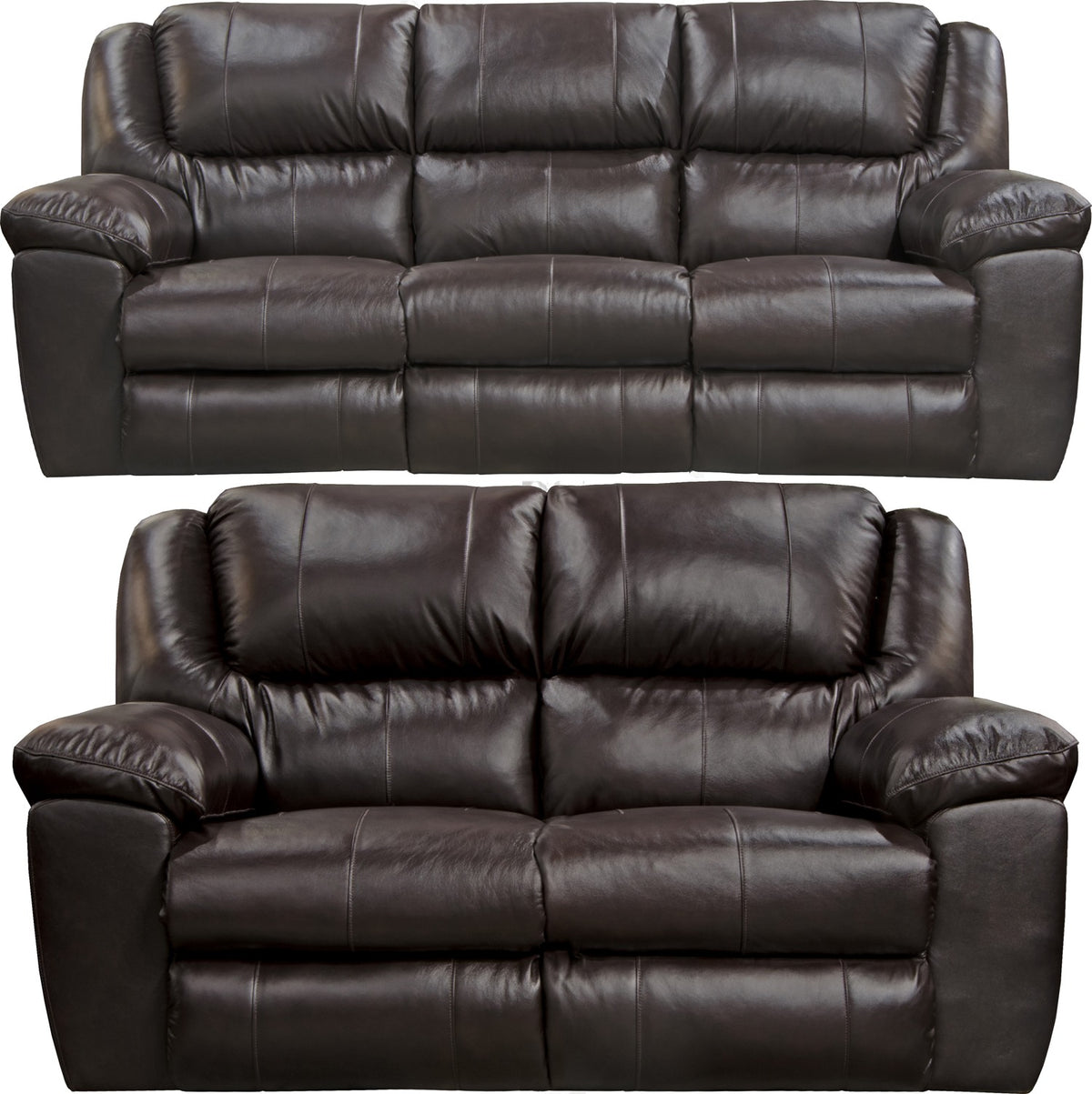 Transformer II Leather Power Recliner - Chocolate