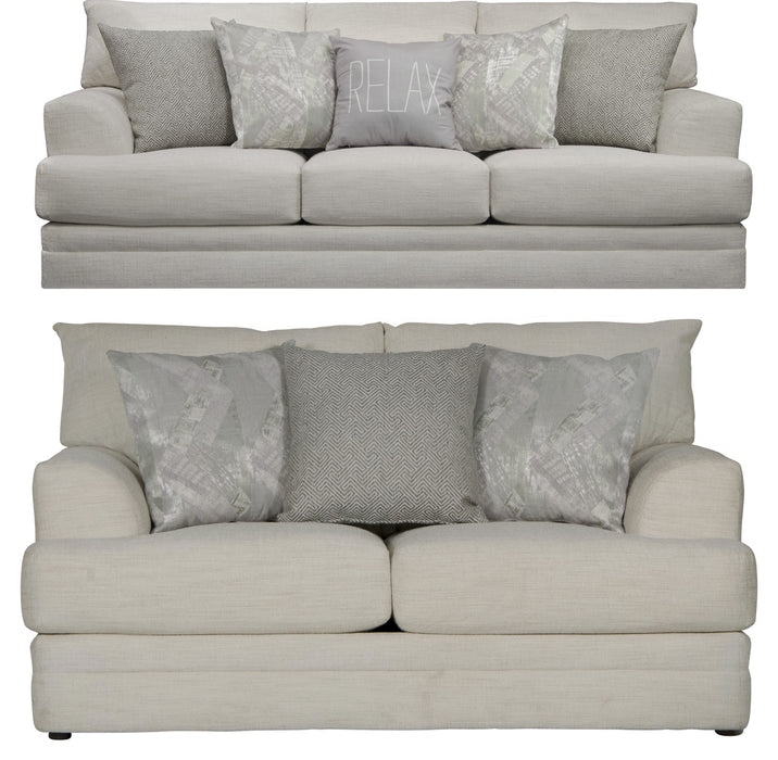 Jackson Furniture - Zeller 2 Piece Sofa Set in Cream-Sterling - 4470-03-02-CREAM