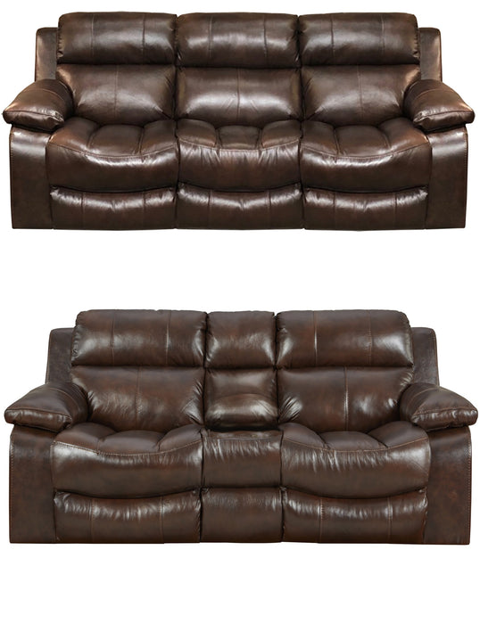 Catnapper - Positano 2 Piece Reclining Sofa Set in Cocoa - 4991-99-COCOA