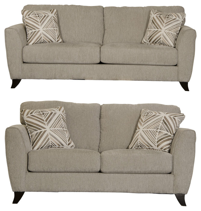 Jackson Furniture - Alyssa 2 Piece Sofa Set in Pebble - 4215-SL-PEBBLE-2SET