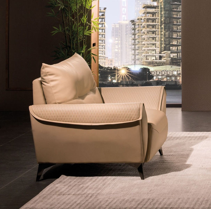 American Eagle Furniture - AE618 Tan Microfiber Leather Chair - AE618-TAN-CHR - GreatFurnitureDeal