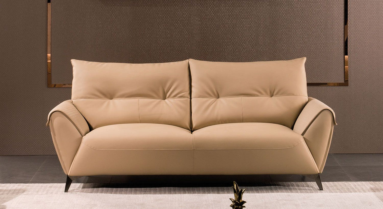 American Eagle Furniture - AE618 Tan Microfiber Leather Loveseat - AE618-TAN-LS