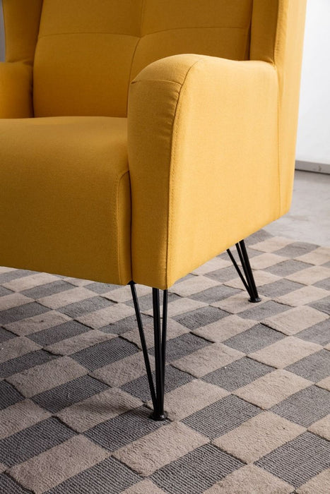 American Eagle Furniture - AE-CK-D800 Yellow Accent Chair - AE-CK-D800-Yo