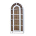 Bramble - Vannes Display Cabinet w/ Glass Shelves in True White w/ Driftwood Interior - 28221TRW-DRW--- - GreatFurnitureDeal