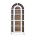 Bramble - Vannes Display Cabinet w/ Glass Shelves in True White w/ Driftwood Interior - 28221TRW-DRW--- - GreatFurnitureDeal