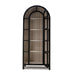 Bramble - Vannes Display Cabinet w/ Glass Shelves in Vintage Black w/ Putty Interior - 28221VGB-PUT--LDT - GreatFurnitureDeal