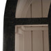 Bramble - Vannes Display Cabinet w/ Glass Shelves in Vintage Black w/ Putty Interior - 28221VGB-PUT--LDT - GreatFurnitureDeal