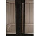 Bramble - Vannes Display Cabinet w/ Glass Shelves in Vintage Black w/ Putty Interior - 28221VGB-PUT--LDT - GreatFurnitureDeal