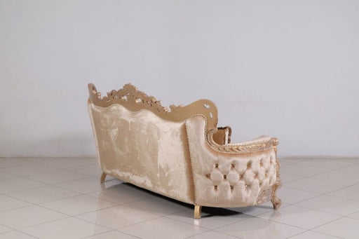 European Furniture - Imperial Palace Luxury Sofa in Dark Champagne - Antique White and Dark Copper - 32006-S - GreatFurnitureDeal