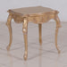 European Furniture - Imperial Palace Luxury Side Table in Dark Champagne - Antique White and Dark Copper - 32006-ET - GreatFurnitureDeal