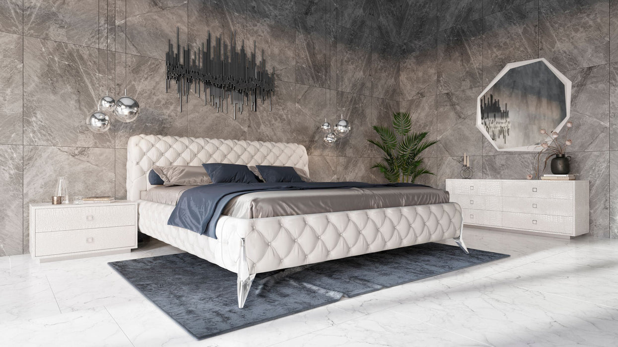 VIG Furniture - Modrest Legend Modern White Eastern King Bedroom Set - VGVCBD8111-WHT-SET-eastern - GreatFurnitureDeal