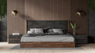 VIG Furniture - Nova Domus Rado Modern Walnut & Volcanic Slate California King Bed - VGACRADO-WAL-BED-CK - GreatFurnitureDeal