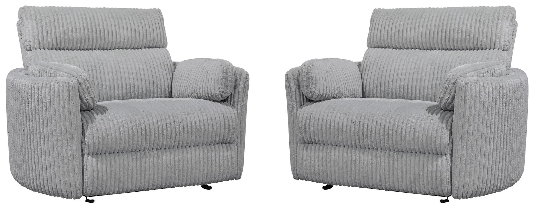 Parker Living - Radius Extra Wide Power Glider Recliner in Mega Grey (Set of 2) - MRAD#812GP-XL-2-MGGR - GreatFurnitureDeal