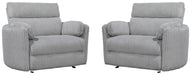 Parker Living - Radius Extra Wide Power Glider Recliner in Mega Grey (Set of 2) - MRAD#812GP-XL-2-MGGR - GreatFurnitureDeal