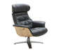 VIG Furniture - Modrest - Nowak Modern Black Lounge Chair & Ottoman Set - VGKK-A938-BLK-SET - GreatFurnitureDeal